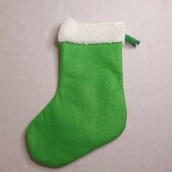 Christmas Cat Stocking Photo Slot 14 in Felt With Santa Hat Cat Design - Picture 4 of 4